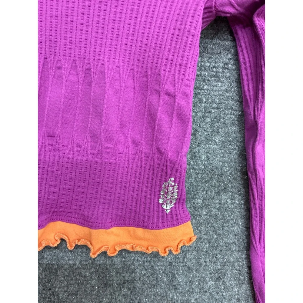 Free People FP Movement Lot of 2 Seamless Crop Tops Orange Purple XS/S